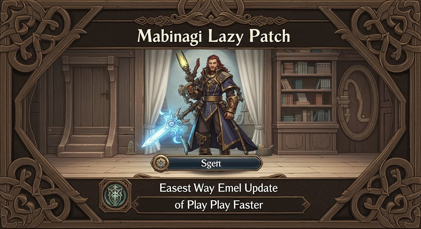 Mabinogi Lazy Patch
